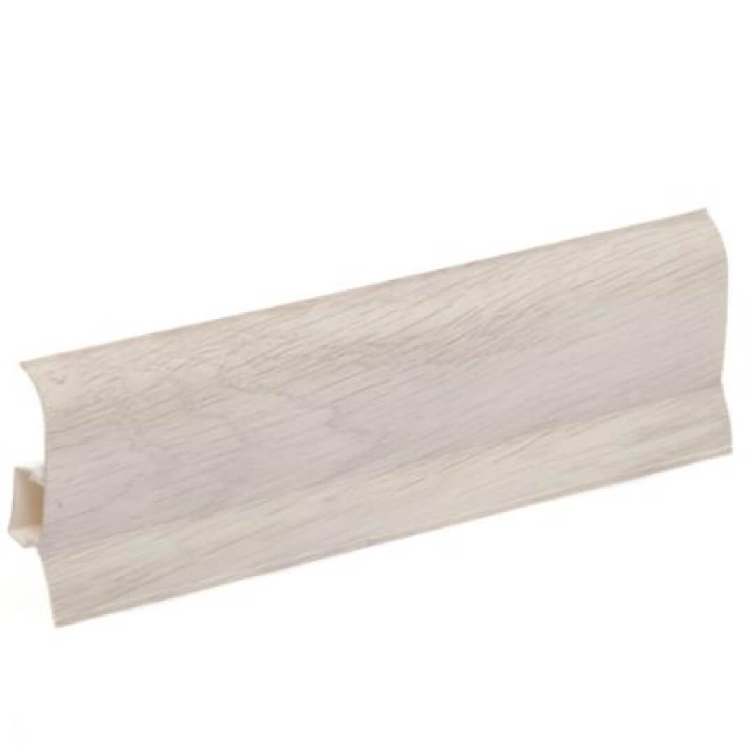 Напольный плинтус ПВХ STELLA Standart 75 Дуб белый 700 (28) STSR-1464