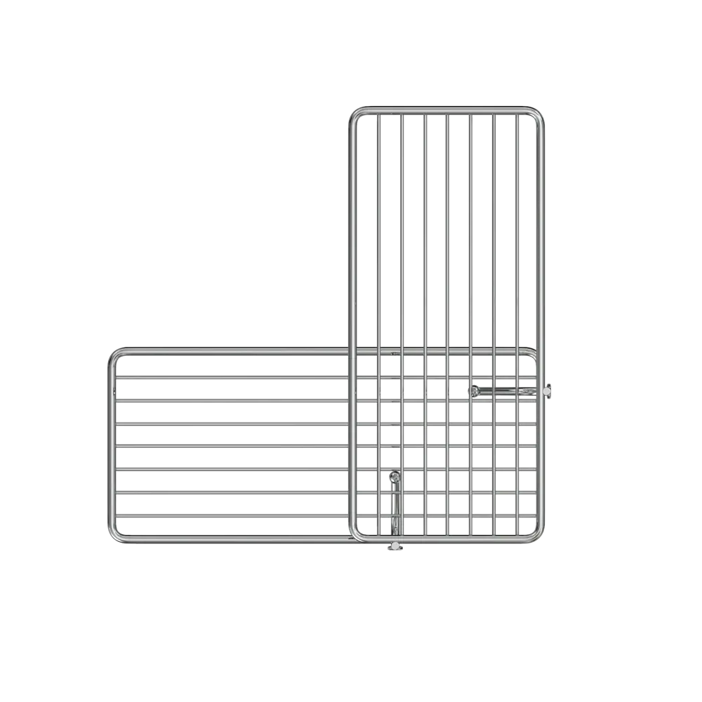Полка настенная угловая двойная Lemer Soul 22.5x35x22.5 см металл цвет хром STLM-2201526 - Вид №1