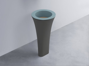 AMLA45-PL+AMPILT-AN+AMCOLT-CM Раковина Amedeo Tondo отдельностоящая cielo Enjoy + Amedeo