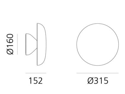 Металлическая светодиодная наружная настенная лампа Artemide Knop ARCH-00044886 - Вид №4