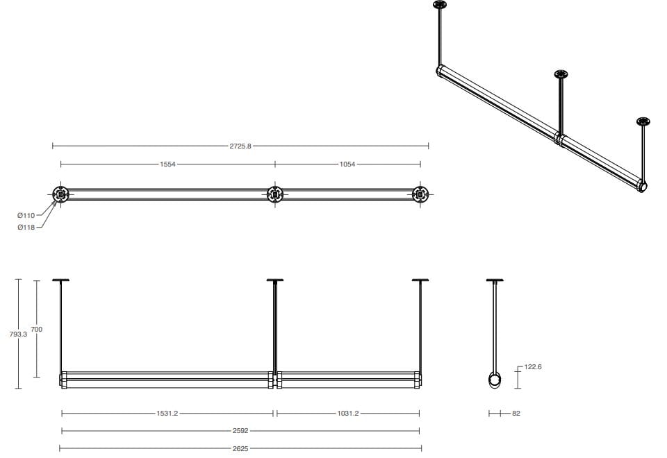 Регулируемый светодиодный подвесной светильник Articolo Studios Swivel ARCH-00090719 - Вид №7