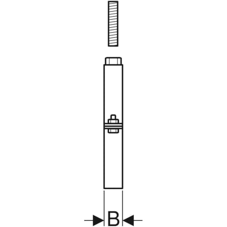 371.861.00.1 Хомут Geberit Pluvia с электросварной лентой для неподвижных опор Geberit  - Вид №3