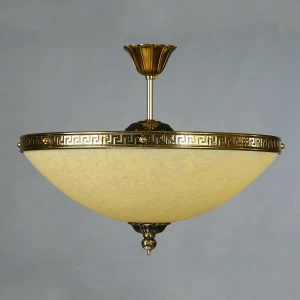 Потолочный светильник Ambiente Tenerife 02166/50 PL PB AMBIENTE ДИЗАЙНЕРСКИЕ, TENERIFE 201287 Бронза;желтый