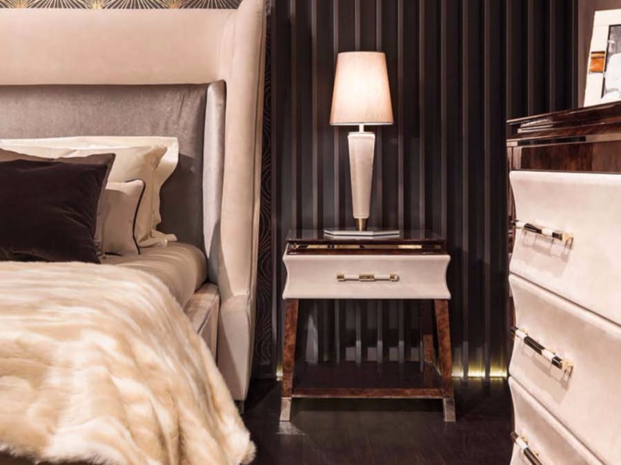 Кожаная прикроватная тумбочка для отеля Turri ARCH-00147005