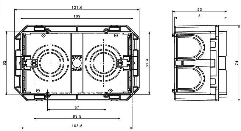 AVE Коробка для электрической системы Scatole da incasso sun-id-1348836 - Вид №3