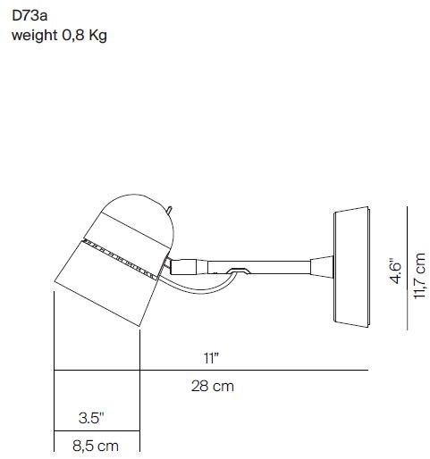 LUCEPLAN Светодиодный настенный светильник прямого света из металла Counterbalance sun-id-1507883 - Вид №3