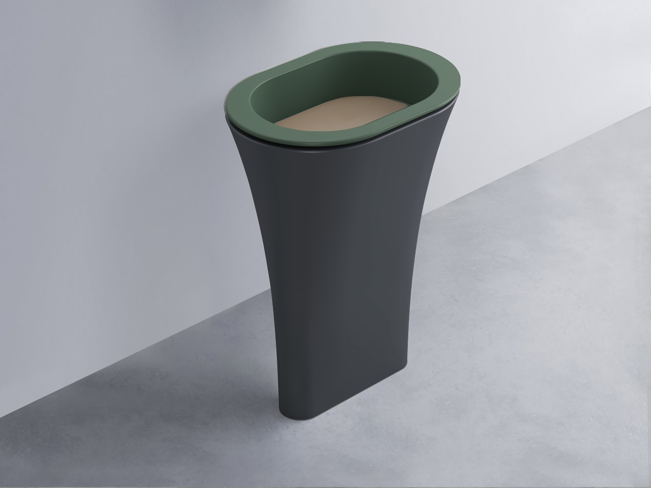 AMLA65-MU+AMPILO-AN+AMCOLO-BA Раковина Amedeo Ovale отдельностоящая cielo Enjoy + Amedeo Ceramica Cielo