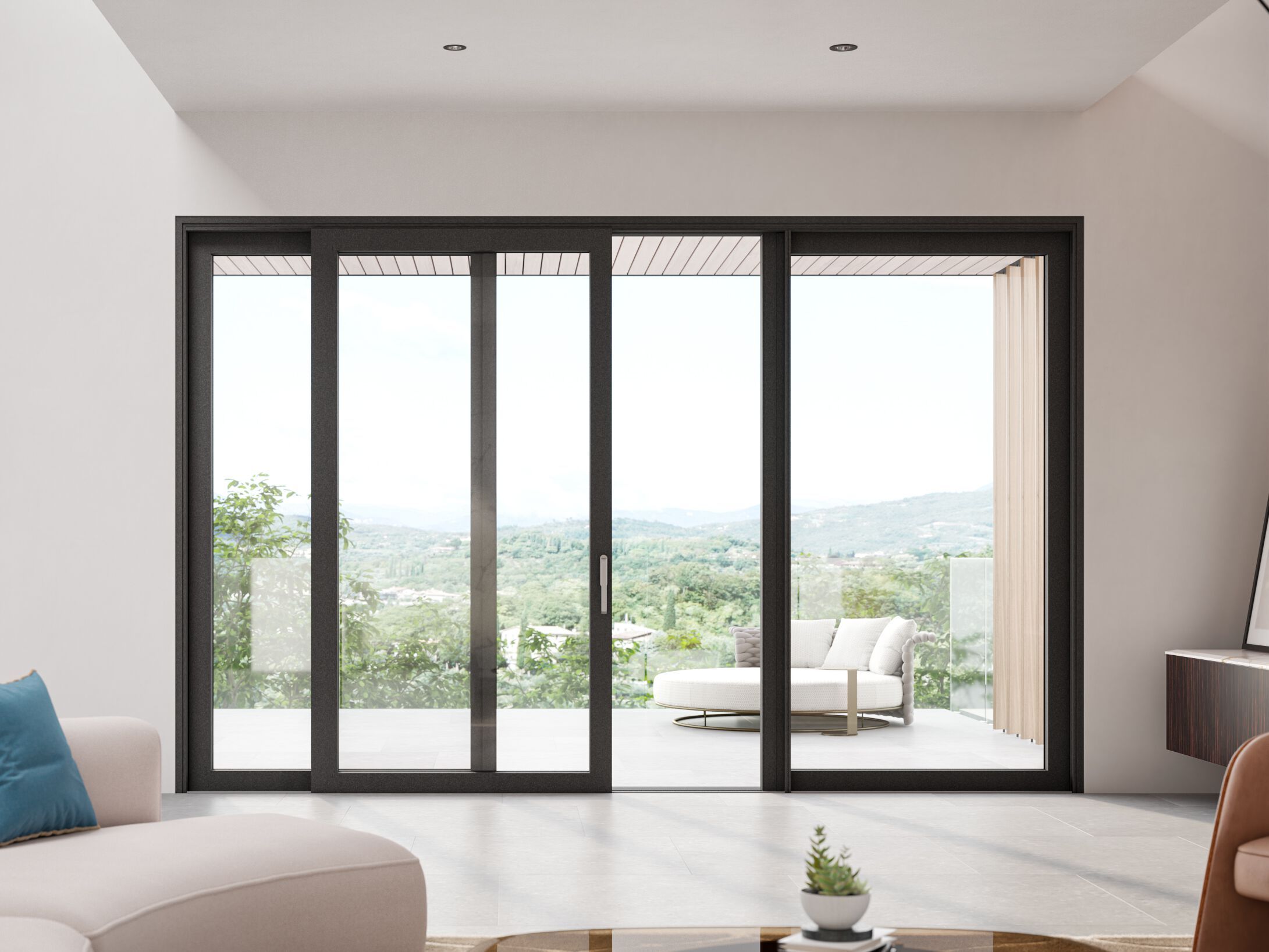 Алюминиевые раздвижные двери-окна WnD SLIDE MB77 ARCH-00115604