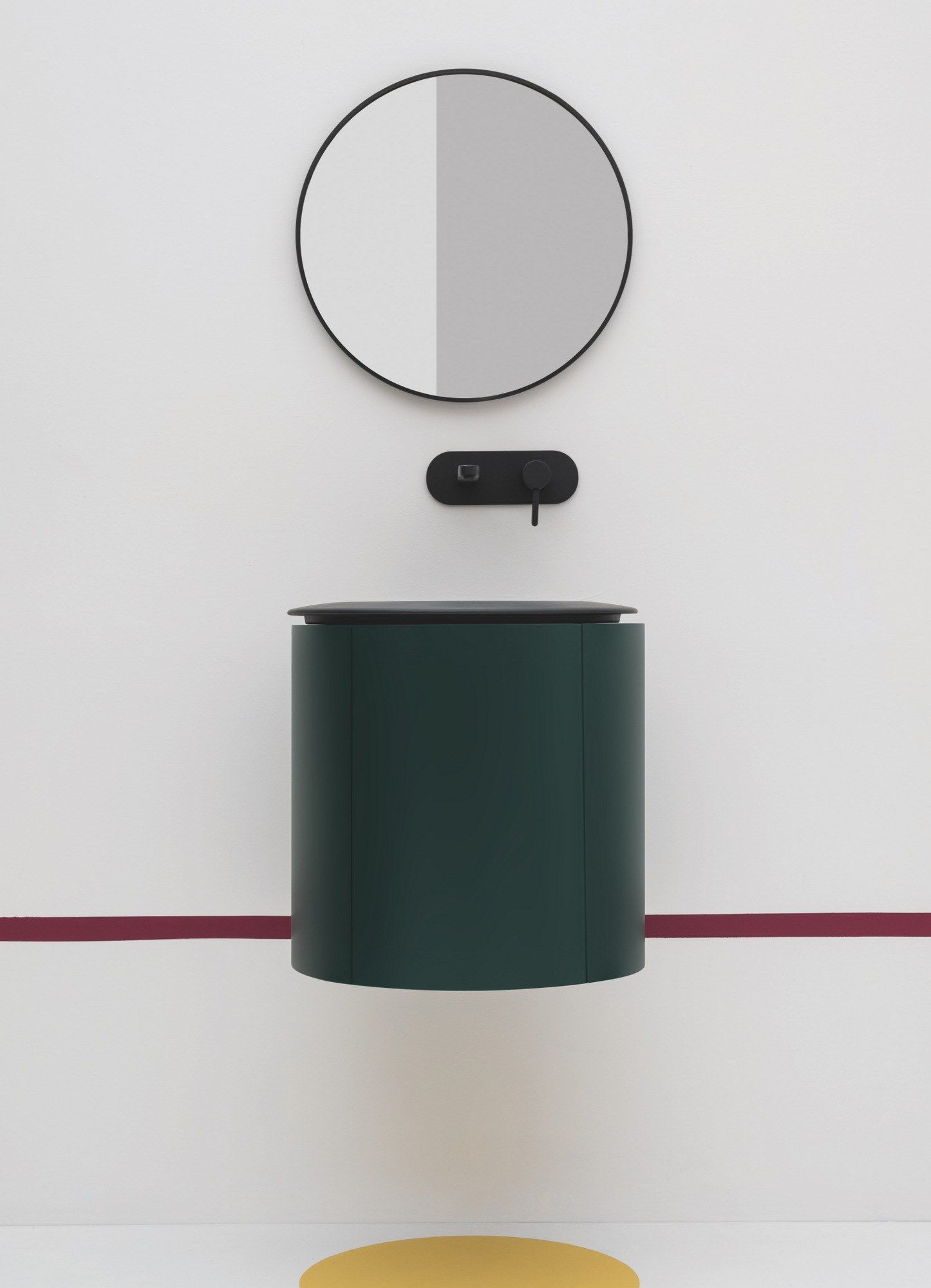 Подвесной шкаф для умывальника из МДФ с дверцами Axa Skyland ARCH-00065271 - Вид №3