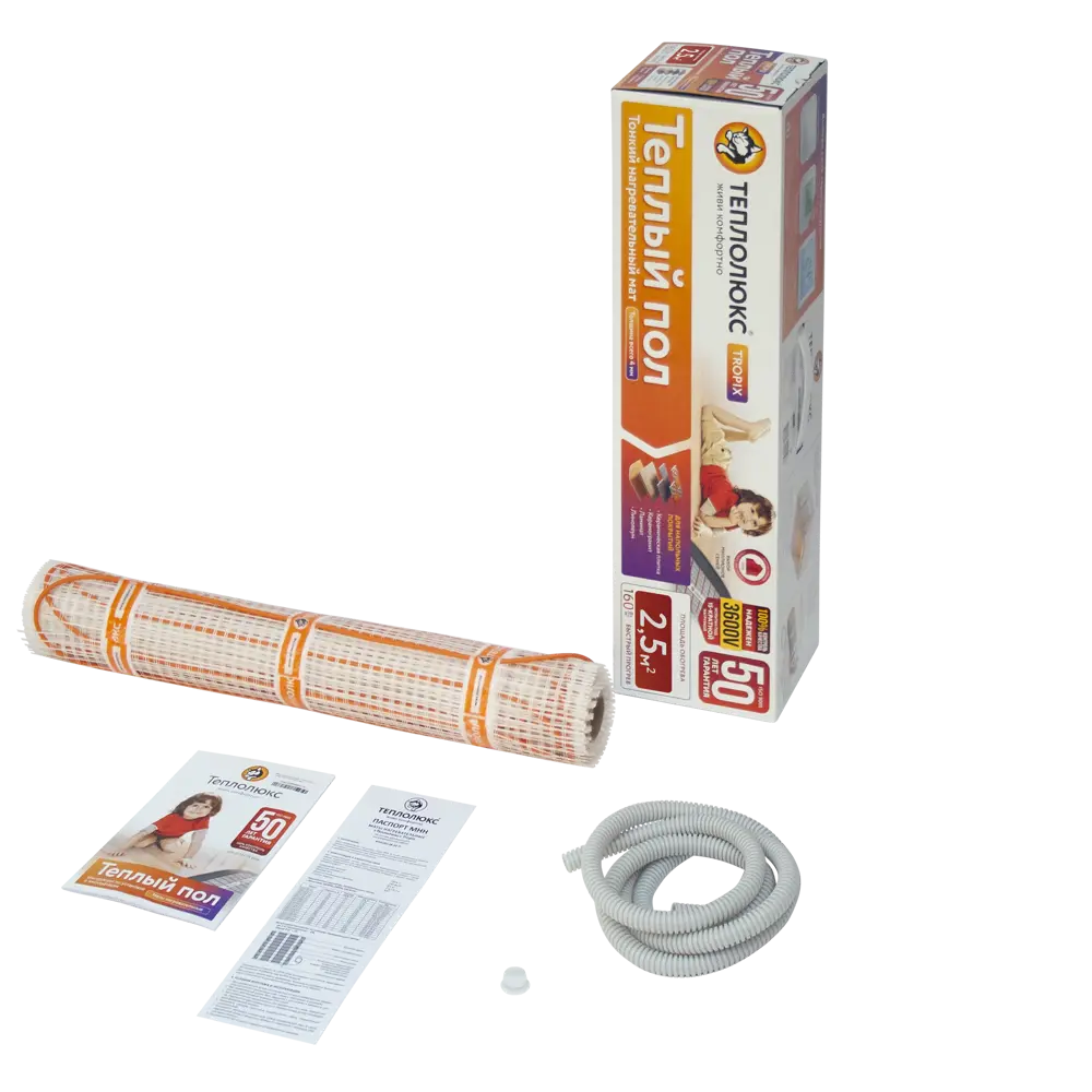 Теплолюкс Tropix - нагревательный мат для тонкого теплого пола 2.5 м² 82149965 STLM-0020416 - Вид №3