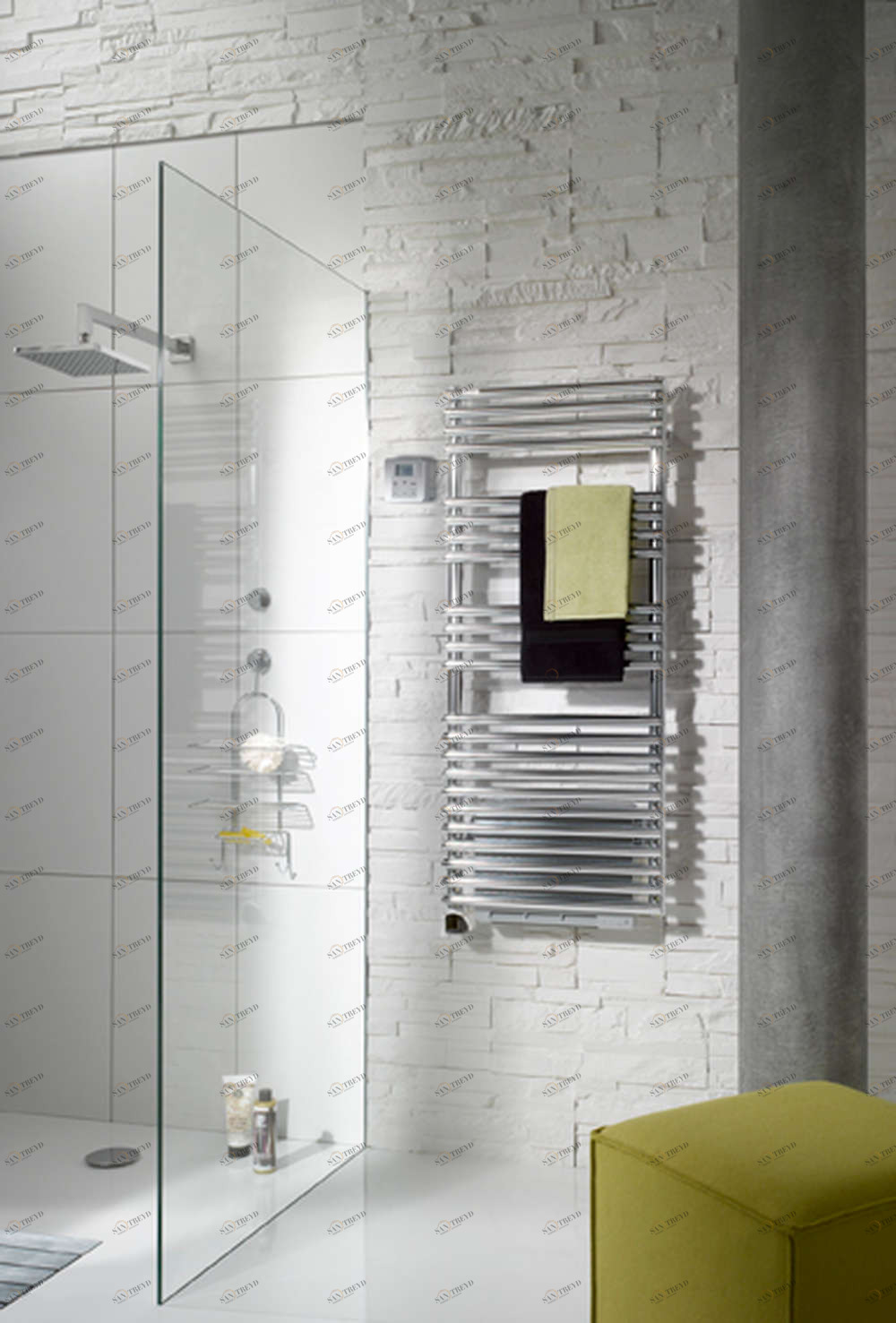 Электрический радиатор TLNO-030-050-IFS Cala +Air Chromé (Avec soufflant) Acova 991 