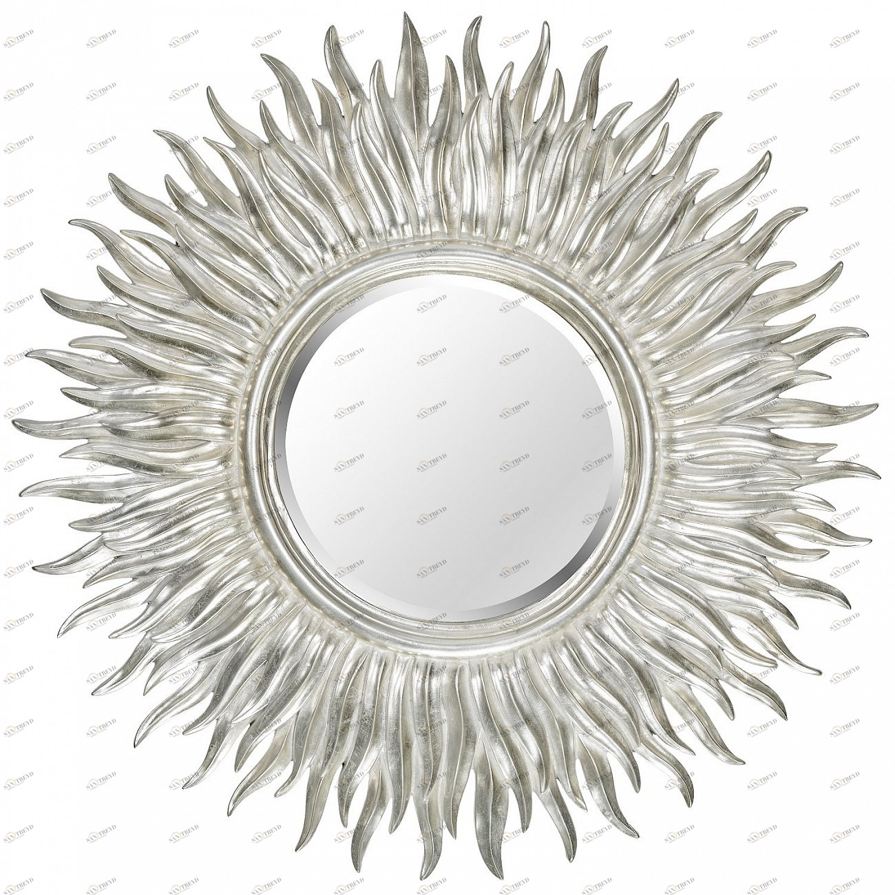 Зеркало-солнце 99 см серебряное Sunshine Silver ART-ZERKALO ДИЗАЙНЕРСКИЕ 00-3884096 Зеркальный;серебро 