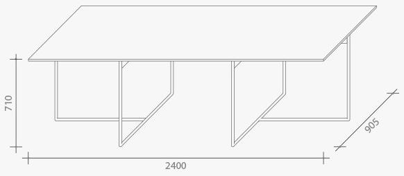 Lema Прямоугольный стол из реконструированного мрамора sun-id-1510023 - Вид №3