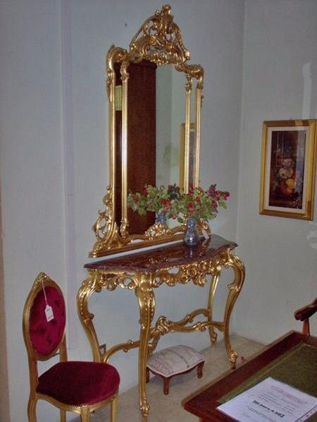 Arvestyle Консоль из лакированной древесины с мраморной столешницей Projects Pj-5071 - Вид №1