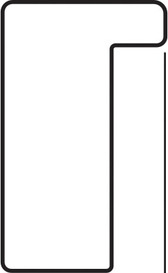 BY 7473 Зеркало в багетной раме - белый 20 mm EVOFORM Definite - Вид №4