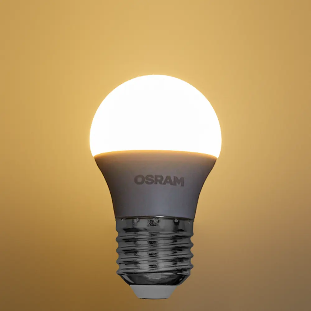 Светодиодная лампа OSRAM шар 7Вт с теплым белым светом 85099658 STLM-1462627 - Вид №2