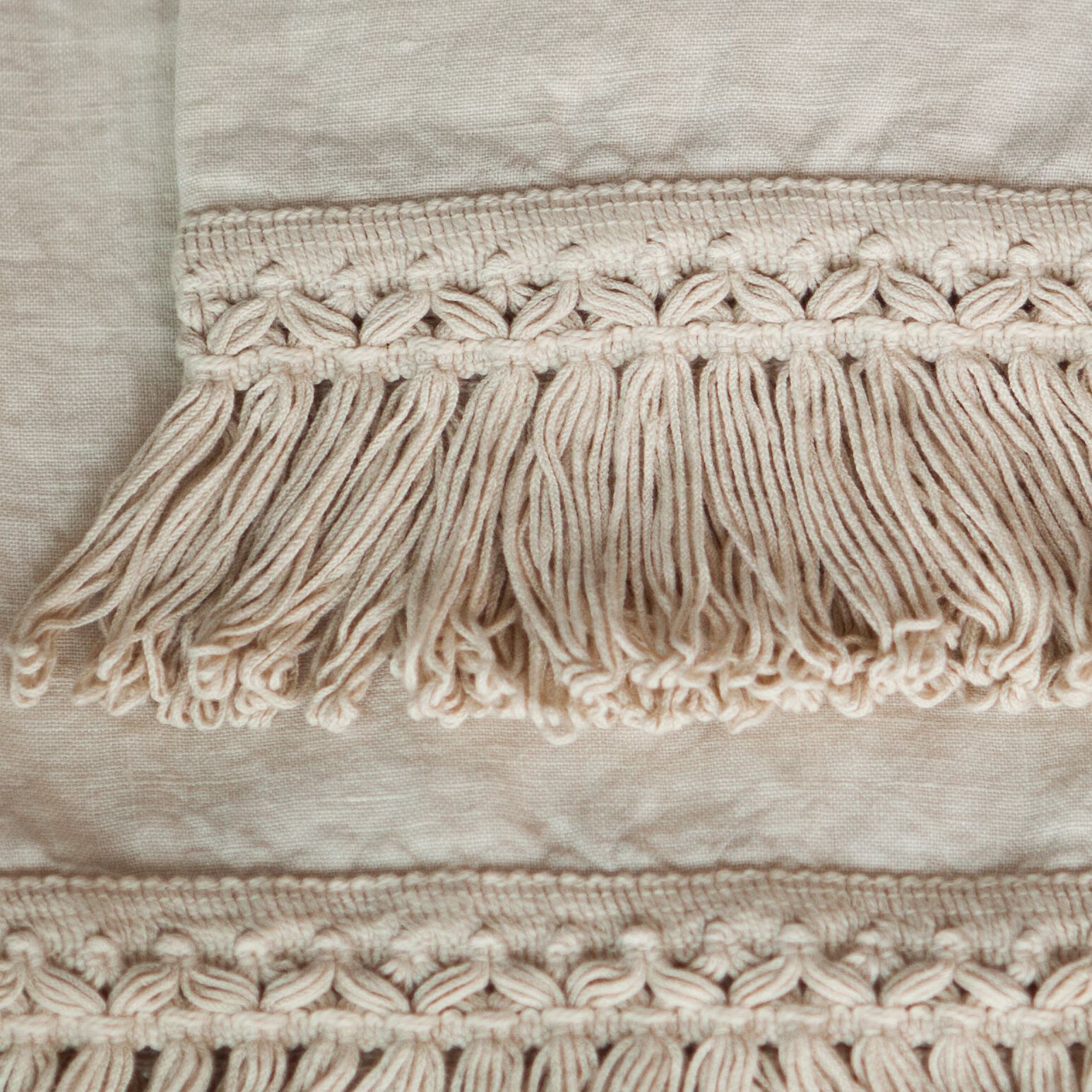 Набор льняных банных полотенец с длинной бахромой Once Milano Fringes ARCH-00021637