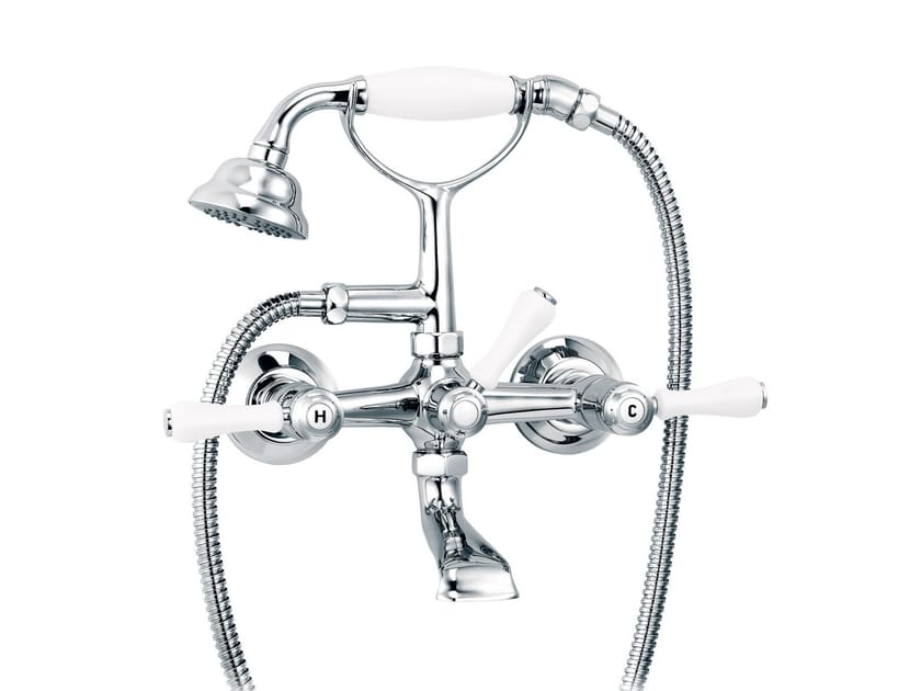Настенный смеситель для ванны с 2 отверстиями и ручным душем rvb 1935 Лимож ARCH-00063598