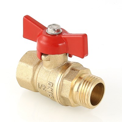 VT.123.G.05 Кран шаровой «СТАНДАРТ» с ручкой-бабочкой и внутренней–наружной резьбой Valtec 3/4"  - Вид №1