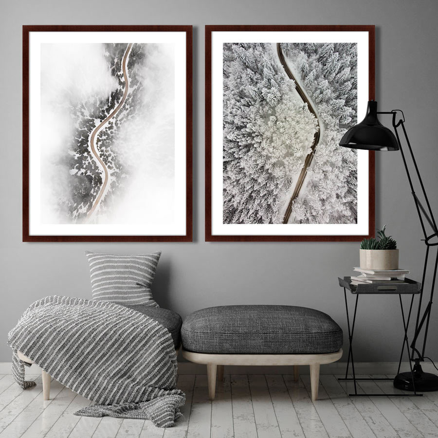 Арт-фотография в деревянной раме 78,5х100 см Endless road КАРТИНЫ В КВАРТИРУ  264776 Белый;черный;разноцветный  - Вид №3