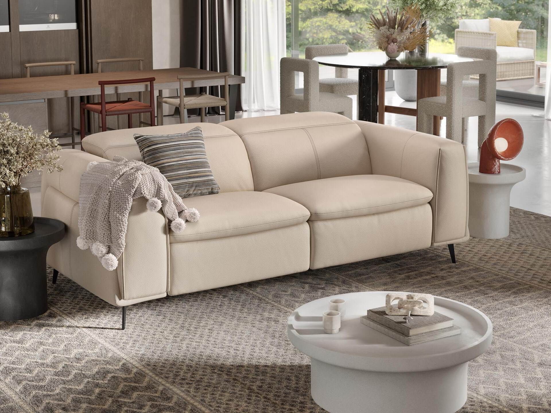 2-местный кожаный диван Sofanella Belluno ARCH-00115856 - Вид №2