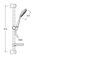 Подъемный стержень с мыльницей CRISTINA Rubinetterie дополнения для душа / ванны / умывальника-Shower &amp ARCH-00122606 - Вид №2