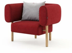 Domkapa Кресло из ткани с подлокотниками