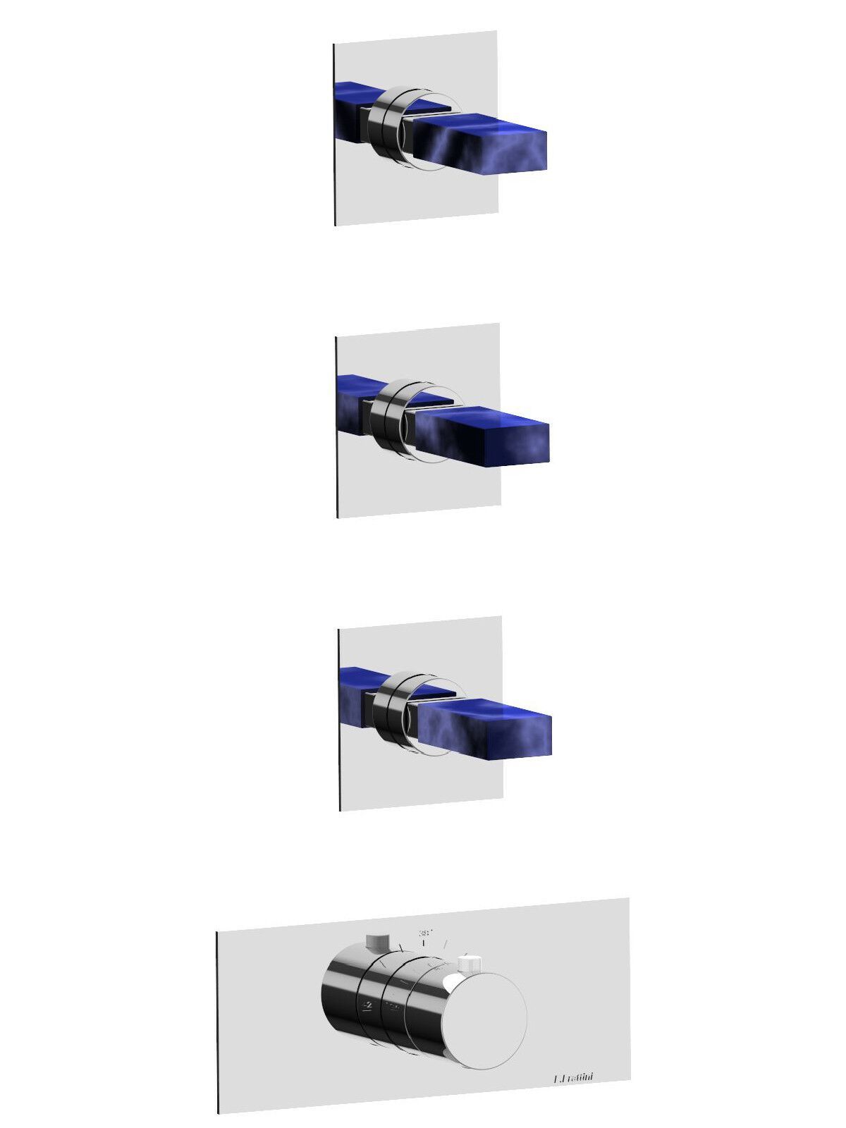 Термостатический встраиваемый смеситель для душа с 4 отверстиями Rubinetterie Frattini отдельная эстетика ARCH-00102952 - Вид №5
