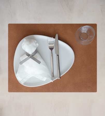 990248 BULL cognac подстановочная салфетка прямоугольная 35x45 см, толщина 2мм;LIND DNA - Вид №1