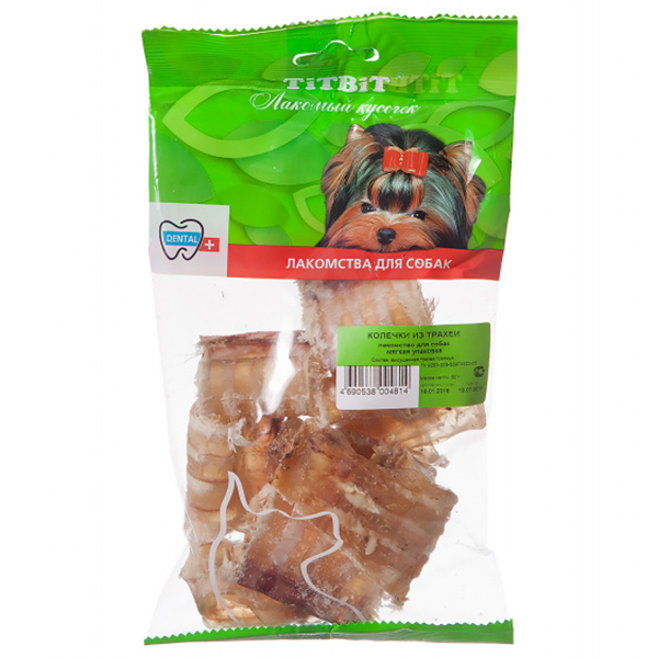ПР0031632 Лакомство для собак Колечки из трахеи TITBIT 