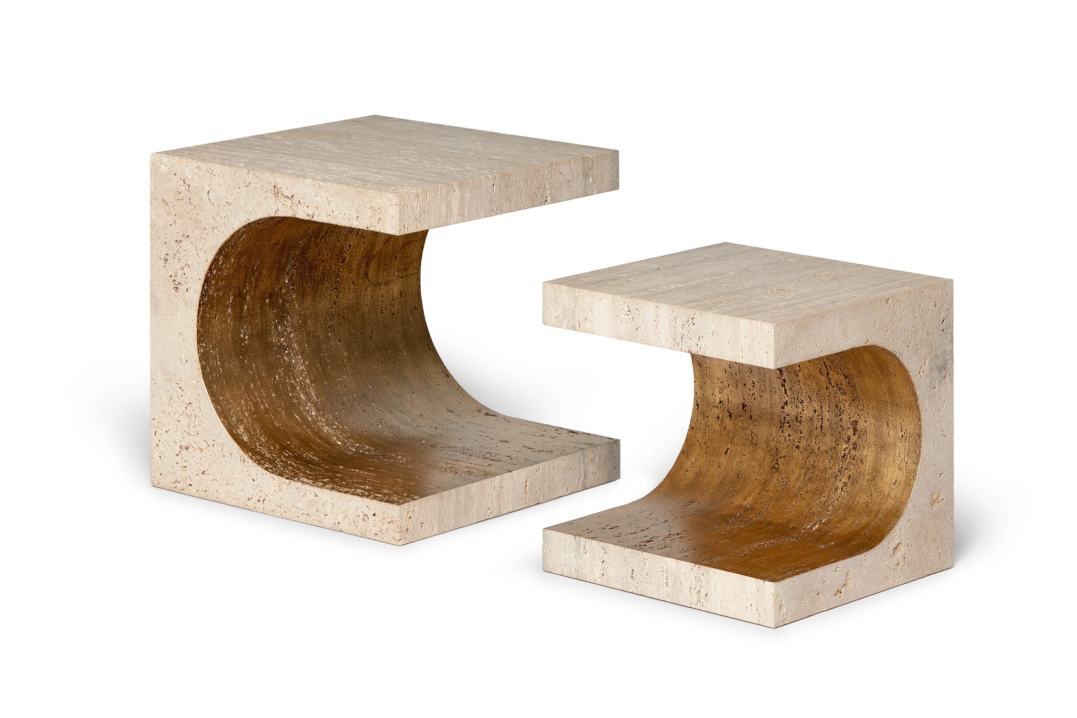 Высокий квадратный журнальный столик из натурального камня Ginger & Jagger Земля на Землю ARCH-00084464 - Вид №7