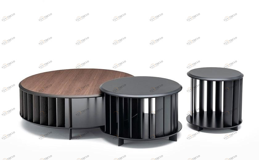 Living Divani Круглый журнальный столик с вещевым ящиком Islands sun-id-1476664