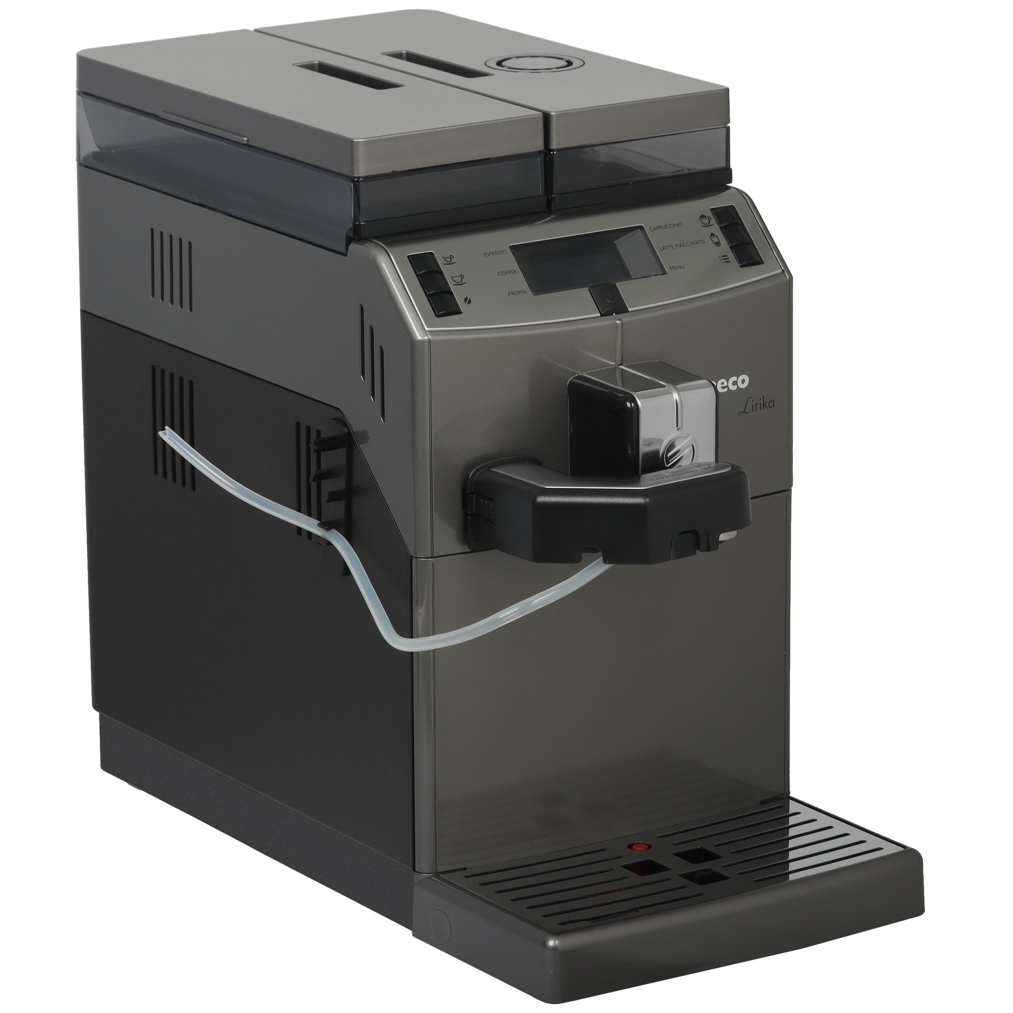 5495587 Кофемашина автоматическая Saeco Lirika One Touch Cappuccino черный STDN-0066202 - Вид №7