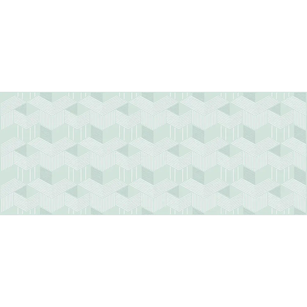 Декор настенный Azori Lounge Mint Geometria 20.1x50.5 см глянцевый цвет ментоловый геометрия STLM-2104510