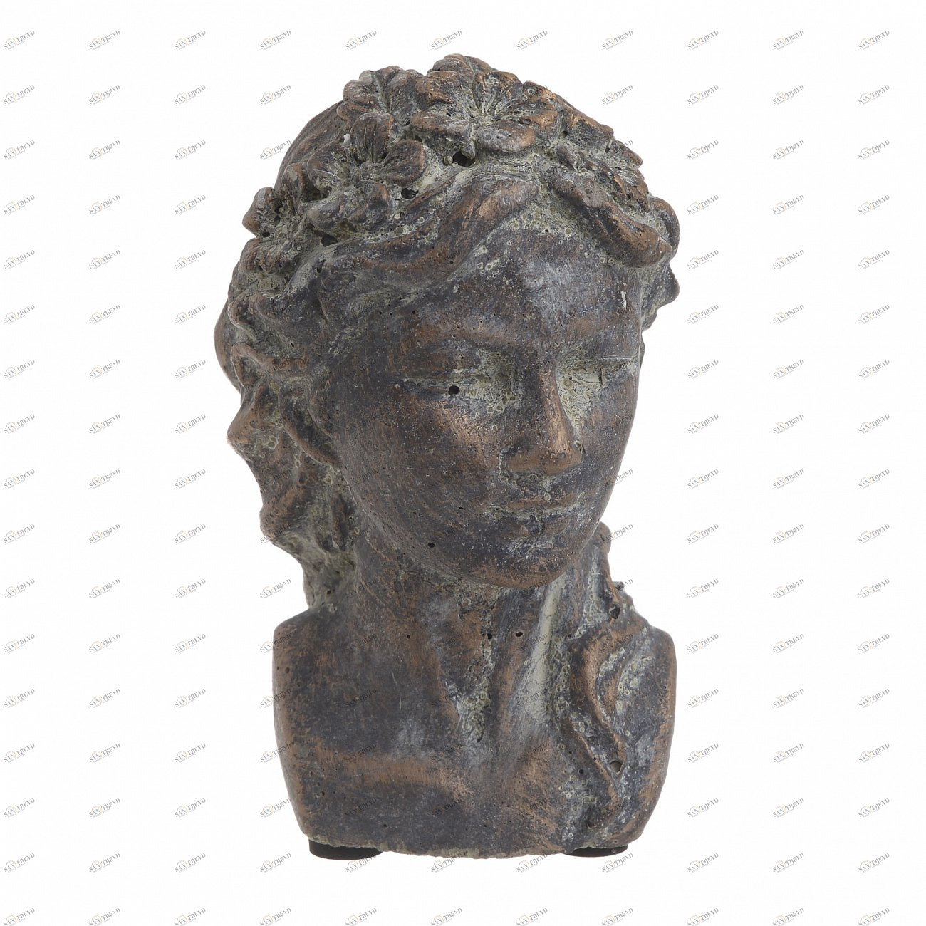 Статуэтка-бюст серая из цемента TO4ROOMS  00-3839423 Серый 