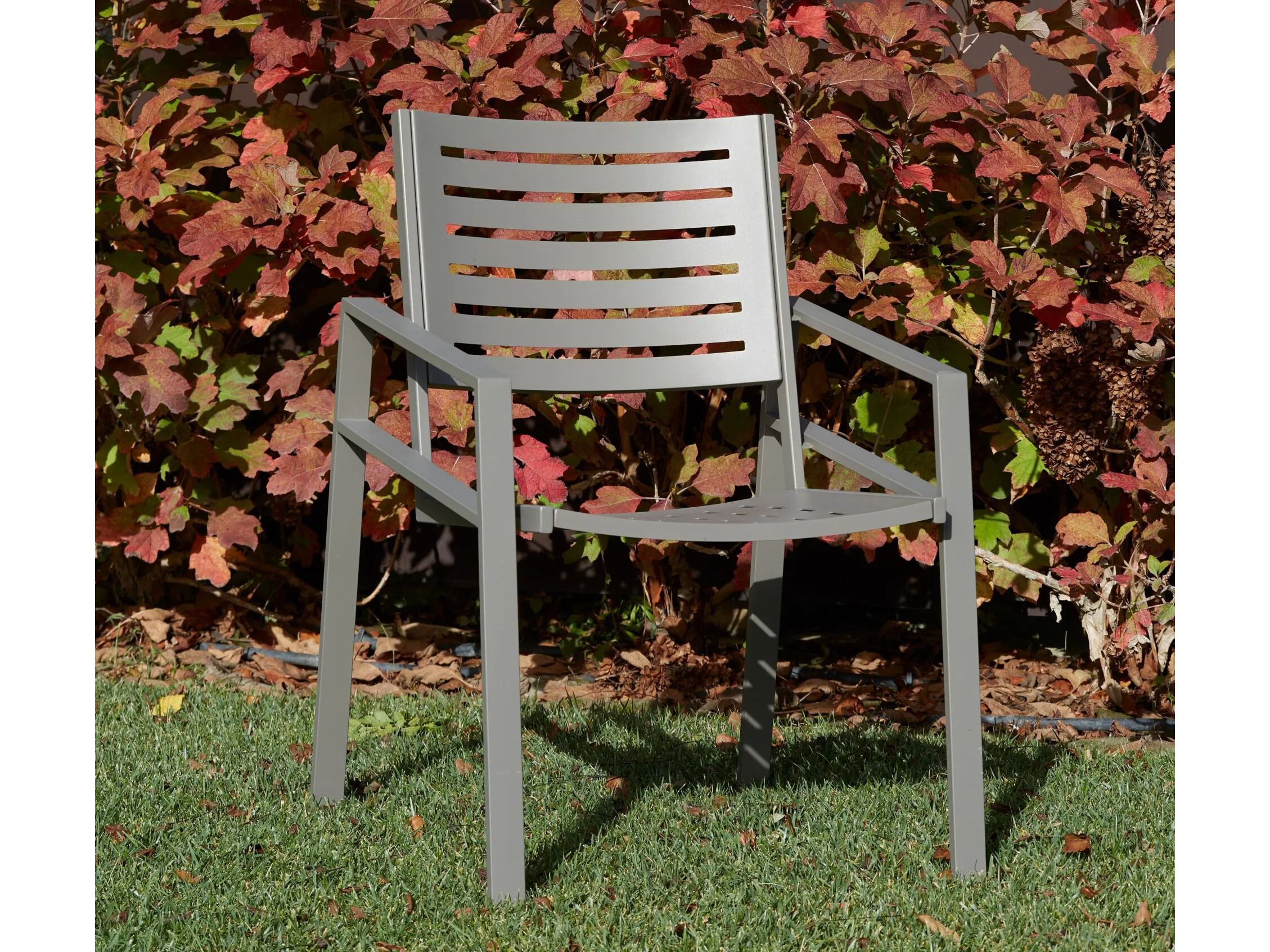 Стул для сада из нержавеющей стали с подлокотниками DOMIZIANI современный ARCH-00139009