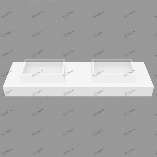 DSK200 Подвесная раковина настенная прямоугольная Dimasi System Desk белая