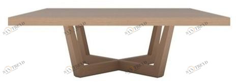 Andreu World Низкий квадратный журнальный столик из дуба Uves Me3688 / me3689