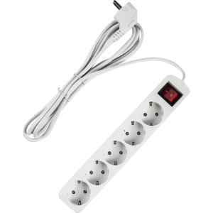 Удлинитель с заземлением Defender 5 розеток, 3 м