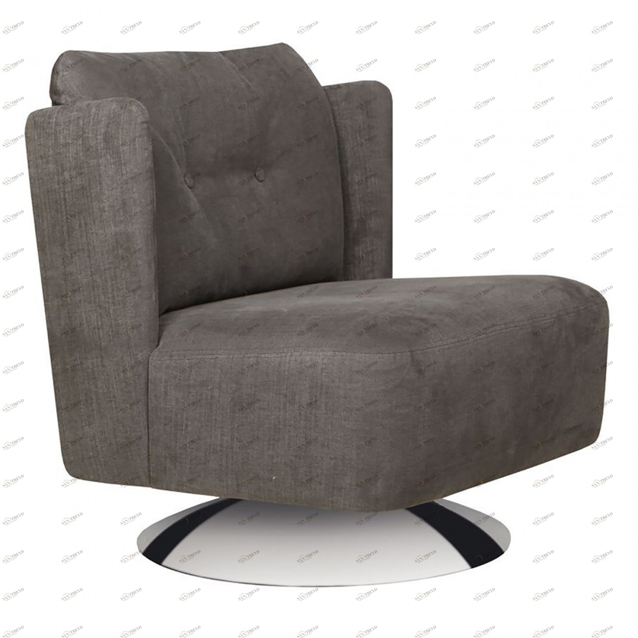 Кресло ALMA на круглом основании темно-серое SITS ALMA 191883 Серый