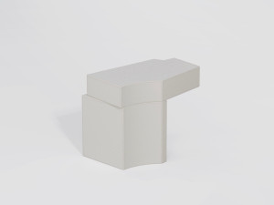 Кожаный низкий журнальный столик