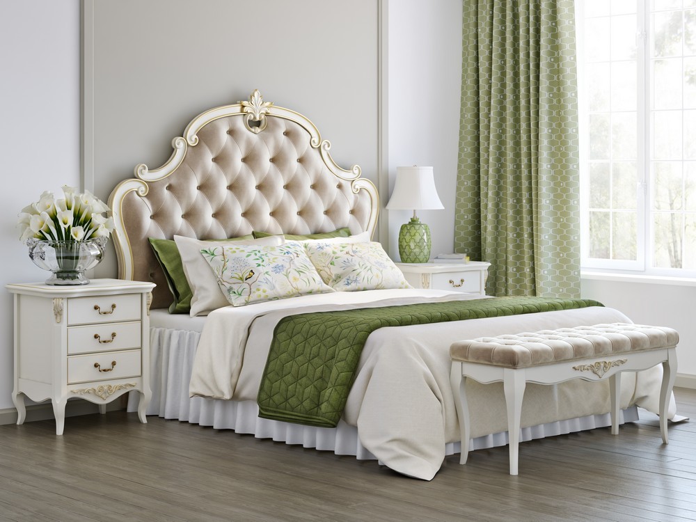 Прикроватная тумбочка с 3 ящиками светло-бежевая с золотом Romantic Gold KREIND ROMANTIC GOLD 00-3879961 Разноцветный;бежевый Santreyd  - Вид №7