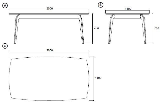 Enza Home Прямоугольный деревянный стол Netha sun-id-1402556 - Вид №4