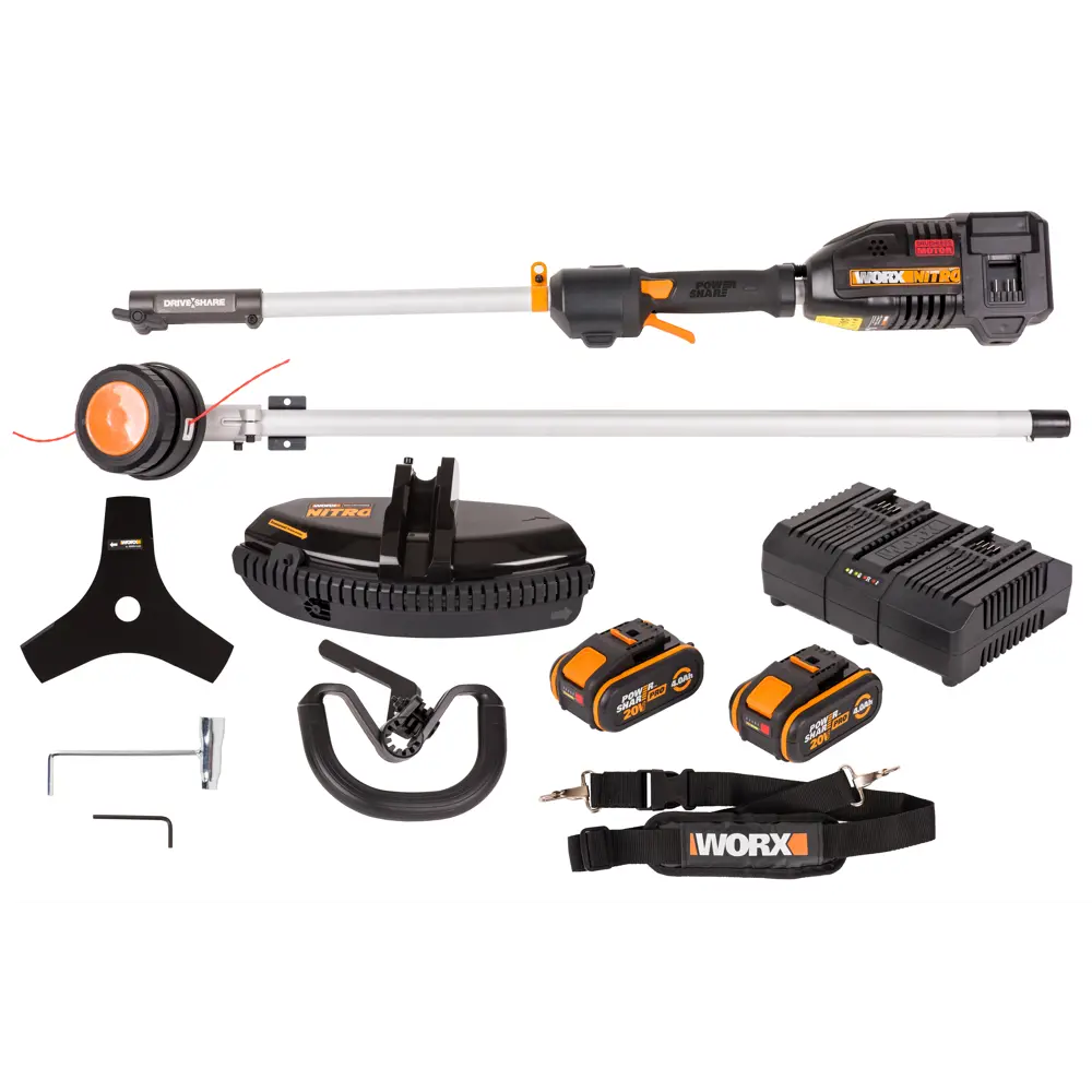 WORX WG186E.1 - аккумуляторный триммер NITRO с бесщеточным двигателем 89107585 STLM-0959922 - Вид №1