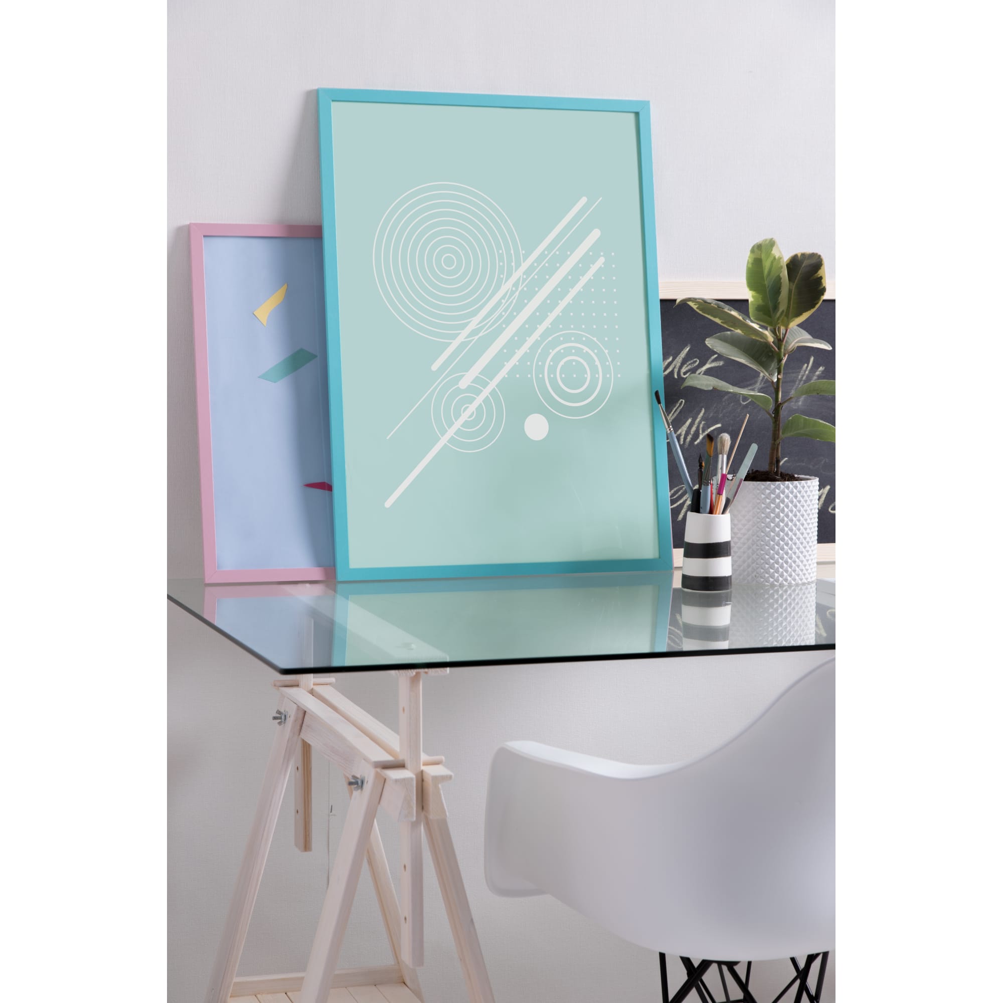 18751419 Рамка Inspire «Color», 50х70 см, цвет голубой Santreyd  - Вид №3