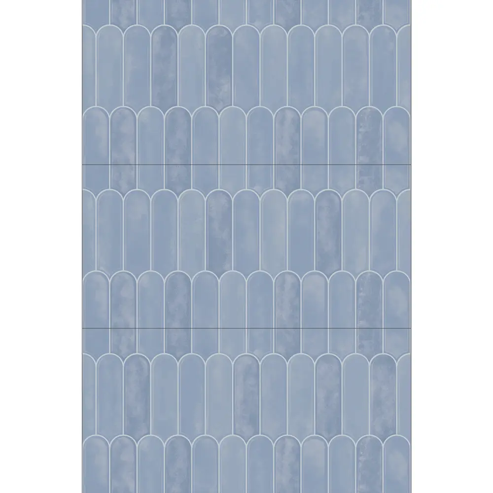 Настенная плитка Azori Salieri Blue 31.5x63 см 1.79 м² глянцевая цвет синий 89453957 STLM-2041548 - Вид №2