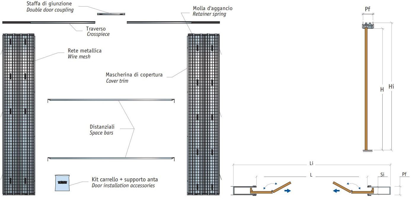 Scrigno Рама стойки для параллельной раздвижной двери Scrigno gold sun-id-1425796 - Вид №5