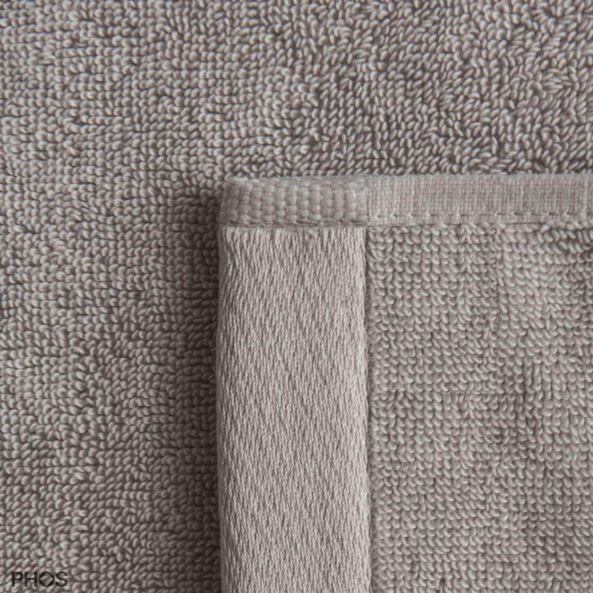 PHA2-GS-Set2 Полотенцедержатель для гостей, включая 12 гостевых махровых полотенец Grace серо-стального цвета PHOS  - Вид №2