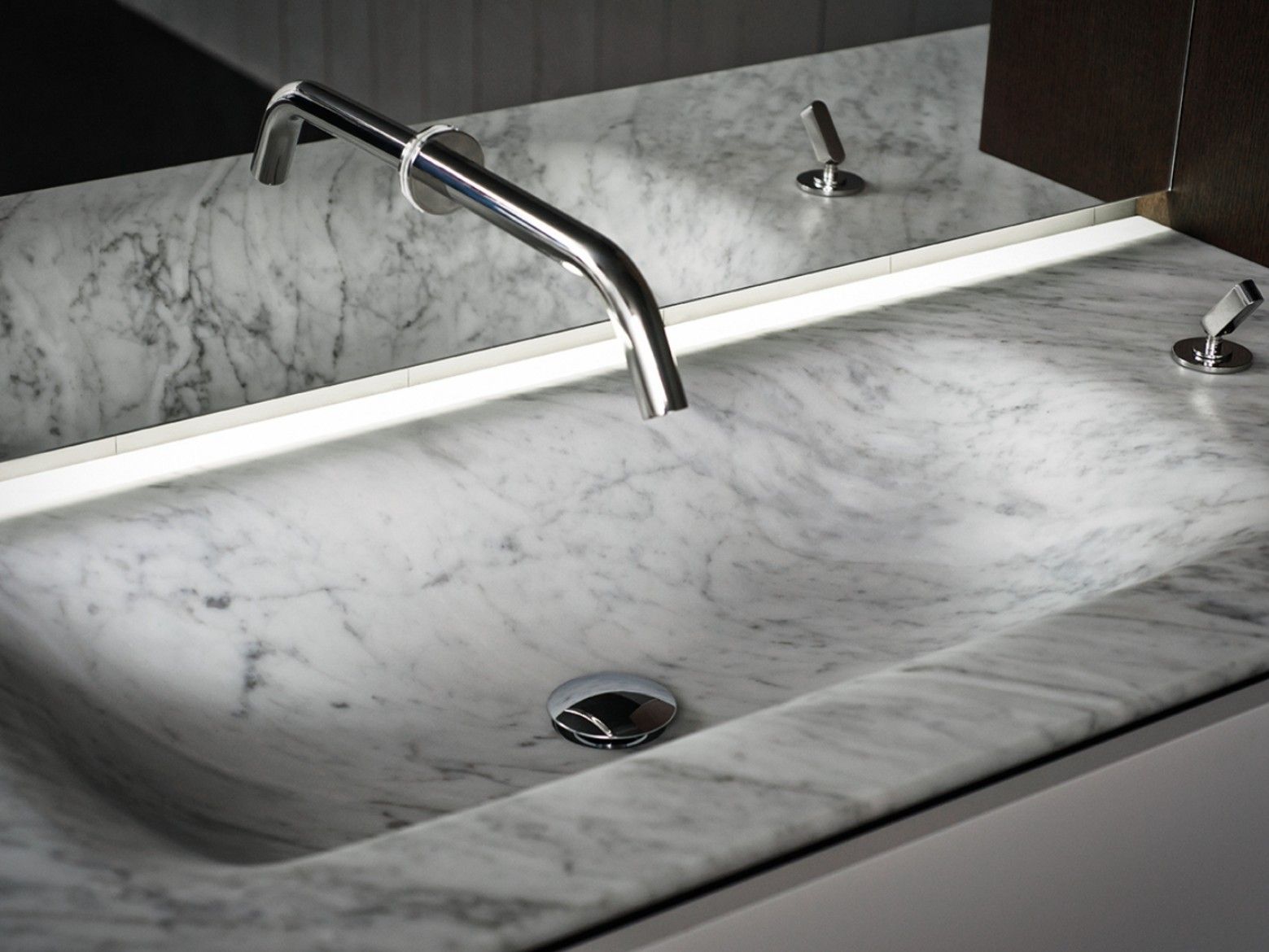 Мраморная прямоугольная встраиваемая раковина Agape девятнадцатый век 002 ARCH-00092056