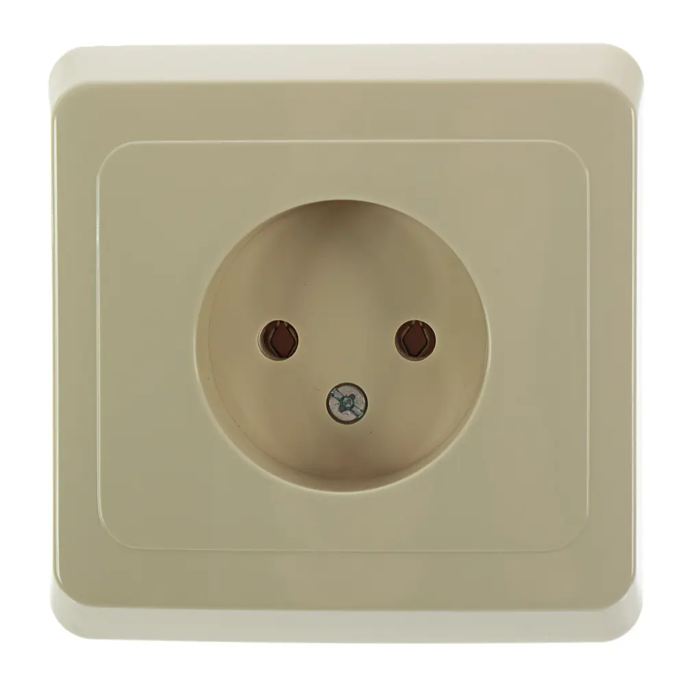 Розетка SYSTEME ELECTRIC Этюд кремовая для скрытого монтажа 11401299 STLM-0001227